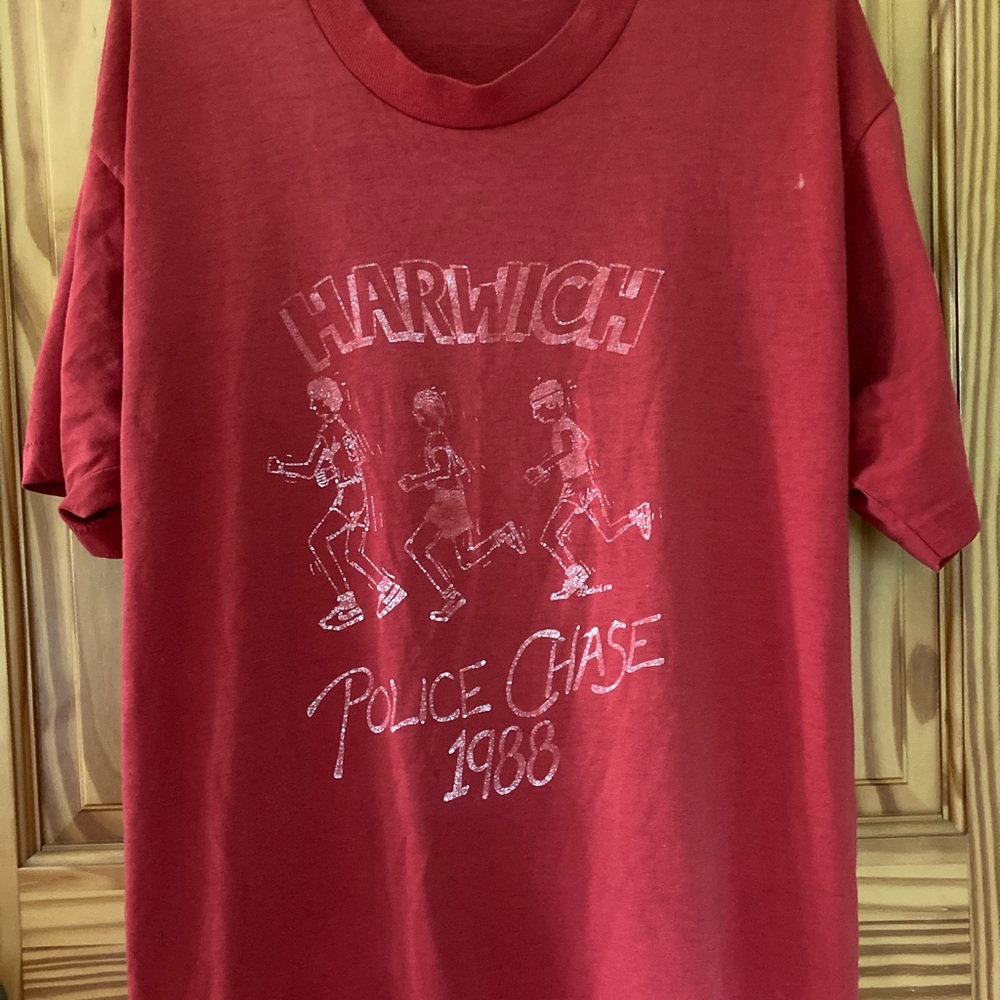 Vintage Harwich Police Chase t shirt 1988 80s soft